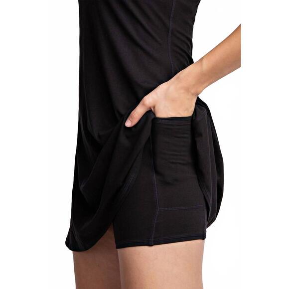 NEW RAE MODE tennis romper dress in black - Picture 3 of 4
